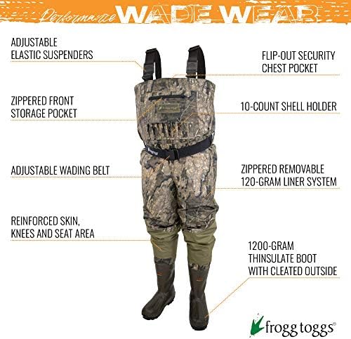 FROGG TOGGS Mens Grand Refuge 2.0 Regular Size Waterproof Breathable & Insulated Chest Wader for Hunting - Image 2