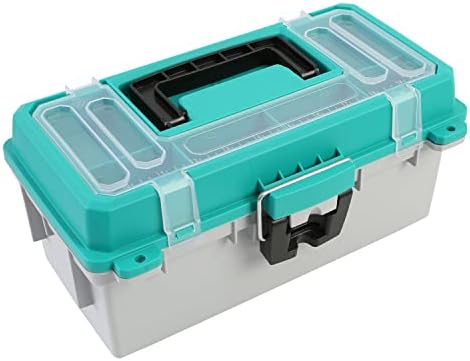 Sheffield 12671 13" Tackle Box, Tool Box, Craft Storage, Fishing Gear and Art Supply Storage Organizer, Gifts for Men, Gifts for Women, Made in USA - Image 2